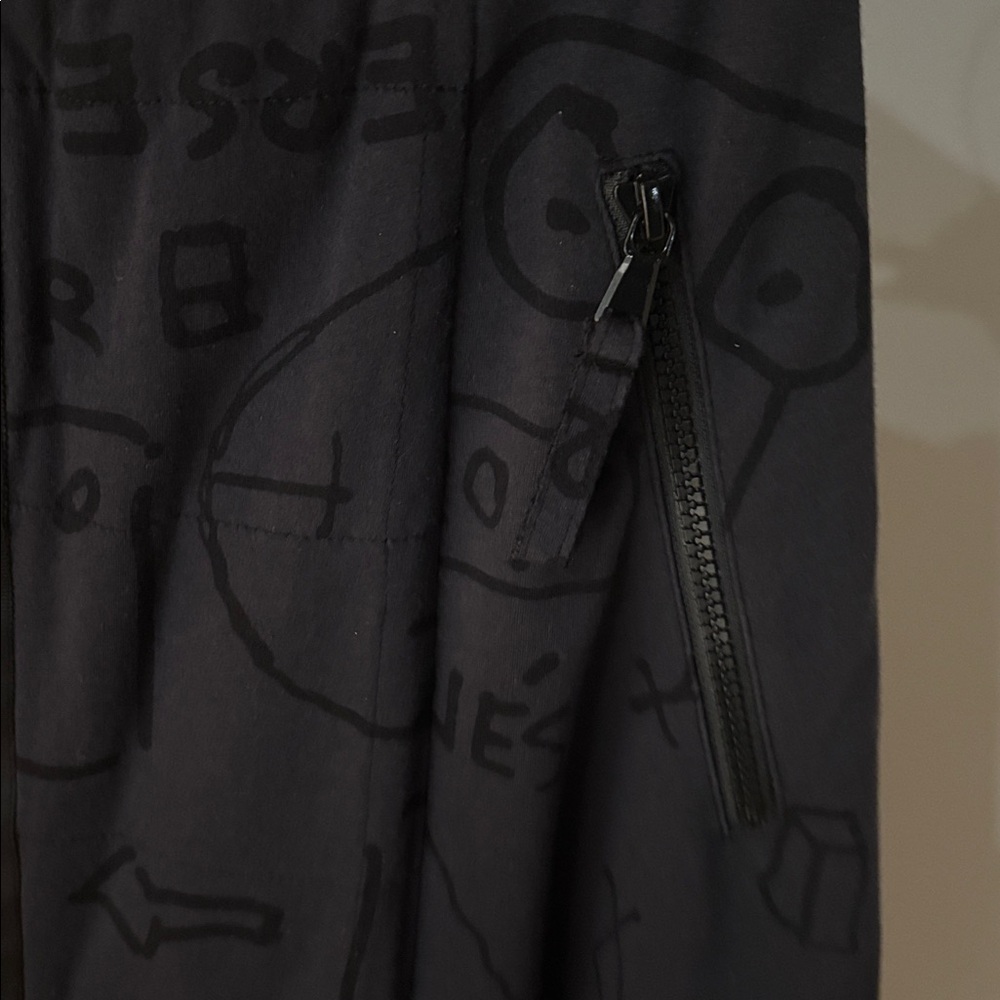 Rundholz Black Label Asymmetrical Tulip Skirt in Dark Gray and Black Print - Picture 11 of 16